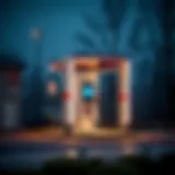 Concept illustration of a charging site