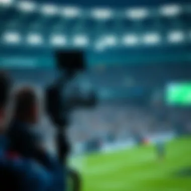 Visual of technological advancements in sports broadcasting