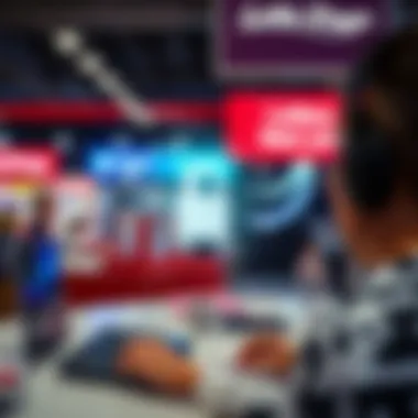 Conceptual graphic showing secure online lottery transactions