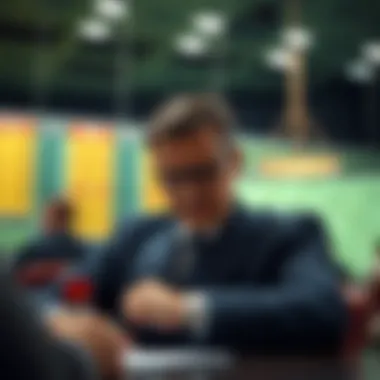 A conceptual image illustrating decision-making in betting