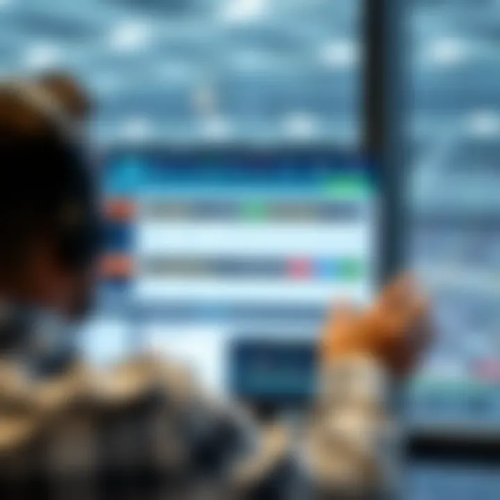 User interface of a betting site