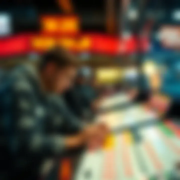 Visual depiction of statistical trends in lottery