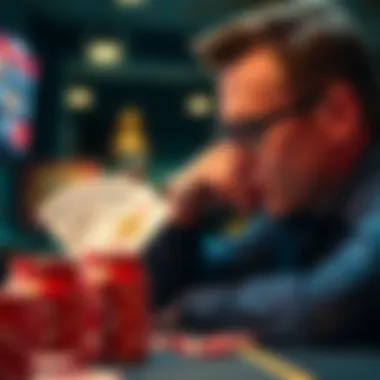 Understanding Gambling Addiction Abstract representation of gambling addiction