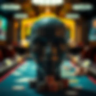 A symbolic representation of gambling addiction's impact on mental health