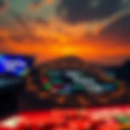 A digital landscape showcasing various gambling site links
