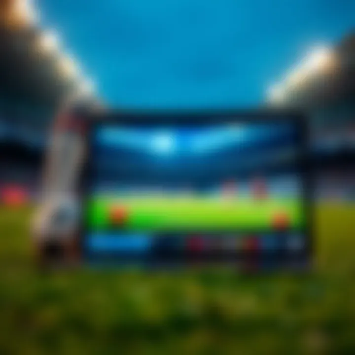 Streaming Football: Watch from Anywhere A laptop displaying a live football streaming service