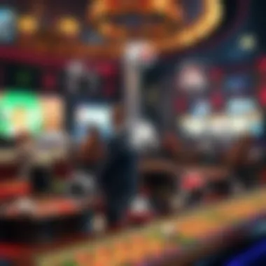 Diverse Game Types in Online Casinos Diagram showcasing various types of games offered in online casinos