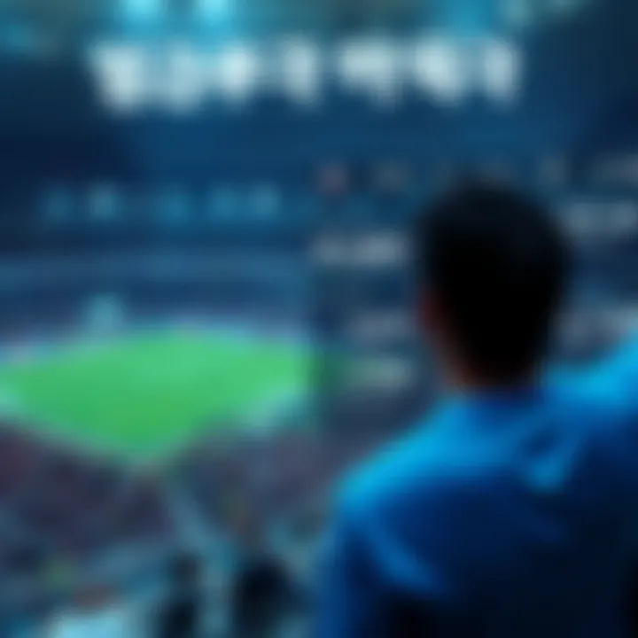 Graphic representation of sports betting statistics