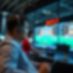 Conceptual representation of live streaming in betting