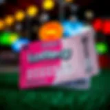 Modern Lottery Ticket Design Modern lottery ticket showcasing vibrant design