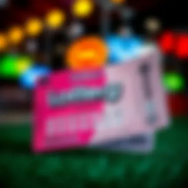 Modern Lottery Ticket Design Modern lottery ticket showcasing vibrant design