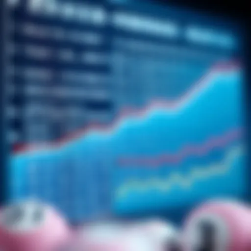 Visual representation of lottery number statistics