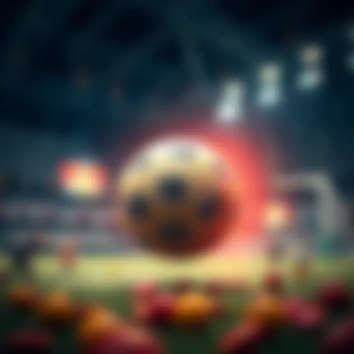 Illustration depicting the merging of lottery and sports betting concepts