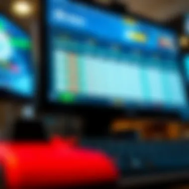 A close-up of a computer screen showing lottery results on a website