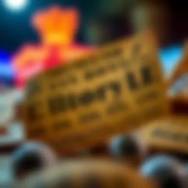 Historical ticket from a famous lottery event.