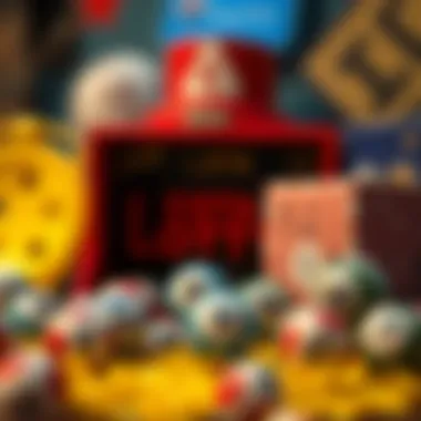 Diverse lottery types and their symbols.