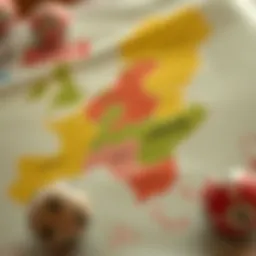 Map showcasing regions with high lottery win rates