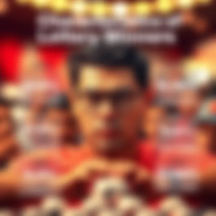 Infographic on characteristics of lottery winners