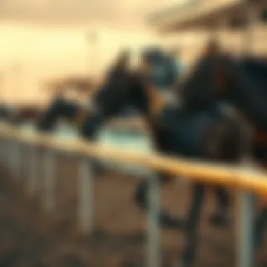 Victory at the Finish Line Close-up of a winning horse crossing the finish line