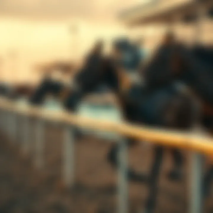 Victory at the Finish Line Close-up of a winning horse crossing the finish line