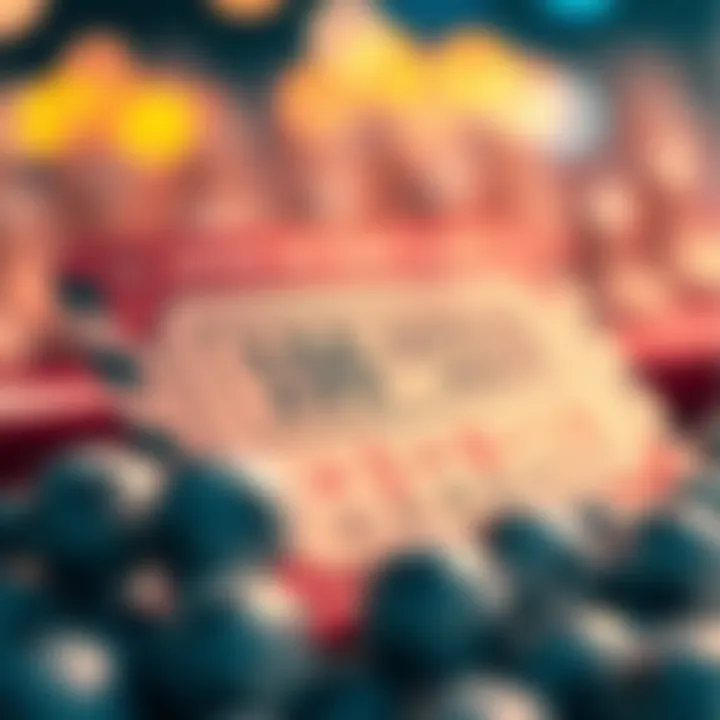 A captivating lottery ticket design representing the excitement of chance