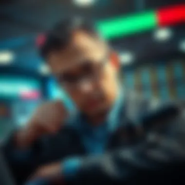Strategizing for Lottery Success A thoughtful individual analyzing betting strategies with a focused expression