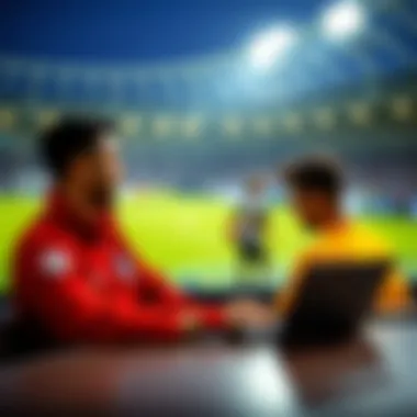 User Engagement in Online Betting Platforms A conceptual image representing user engagement on betting platforms