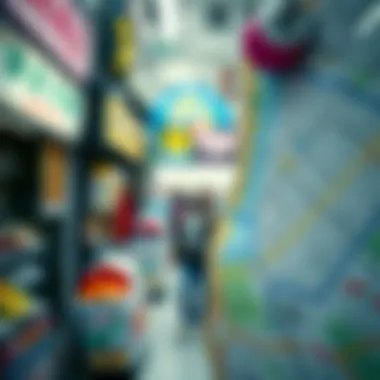 A map highlighting lottery vendors in a neighborhood