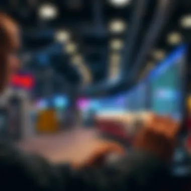 Conceptual depiction of online lottery purchasing
