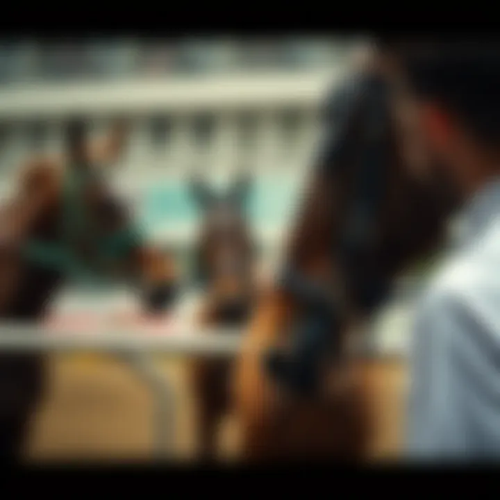 Condition of racehorses before the competition