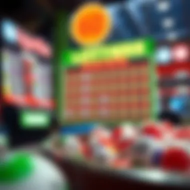 Recent lottery results displayed in an engaging format