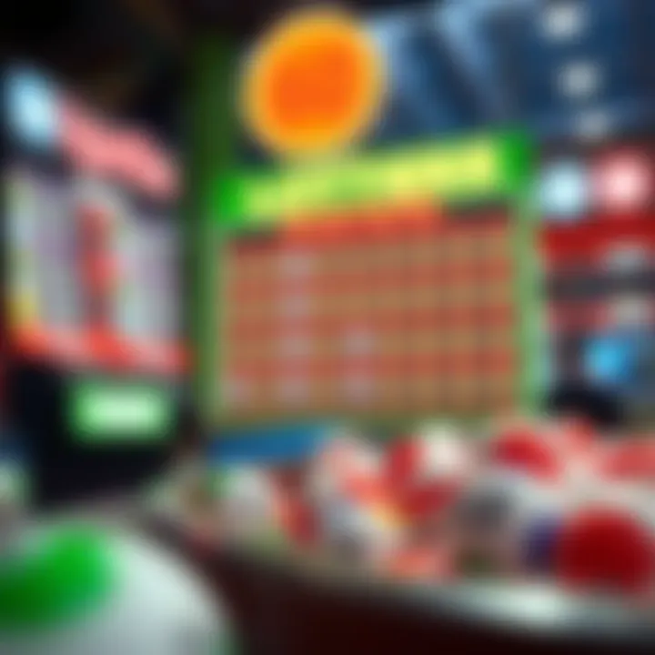 Recent lottery results displayed in an engaging format