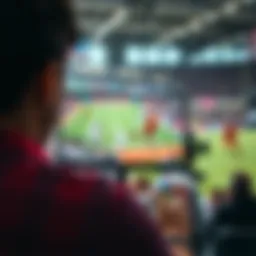 Live sports broadcast on a digital device