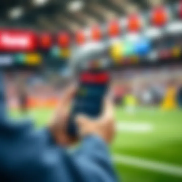 User Experience in Betting Portals An engaging user interface of a lottery and sports betting portal on a smartphone