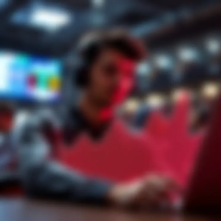 A graphical representation of user engagement metrics