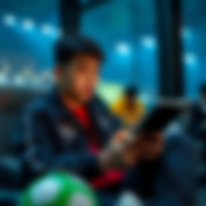 A user engaging with the BetKorea platform on their device